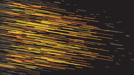 Poster - Glowing streaks accelerate dynamically across dark digital space detail