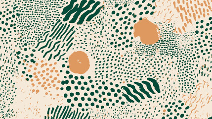 Poster - Abstract shapes create pattern across painted surface design