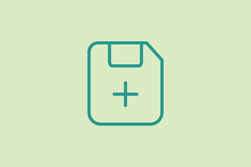 Fototapete - Upload icon. icon related to UI elements. suitable for web site, app, user interfaces,element, printable etc. line icon style. simple vector design editable
