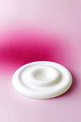 Poster - Abstract White Ripple Wave on Lavender Pink Background