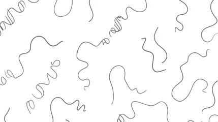 Poster - Linear scribbles scatter randomly creating pattern simple backdrop