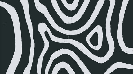 Poster - Abstract design curves in stark contrast black background