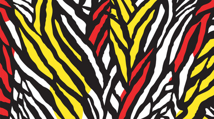 Poster - Bright stripes create pattern amid dark background abstract