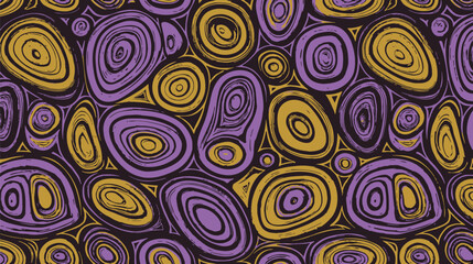 Poster - Vibrant circles swirl hypnotically in abstract colorful composition