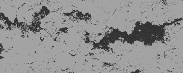 Poster - Gray abstract texture featuring cracks and weathered patterns created by uneven surfaces and rough finishes