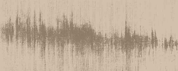 Poster - Abstract sound wave illustration representing audio frequencies in a soft, muted color palette