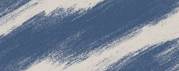 Poster - Bold blue and white brushstroke pattern showcasing dynamic texture and artistic flair