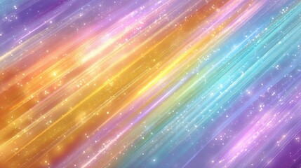 Poster - An energetic blend of vibrant colors and shimmering light streaks creates a captivating abstract background. This digital artwork features a mix of warm and cool tones.