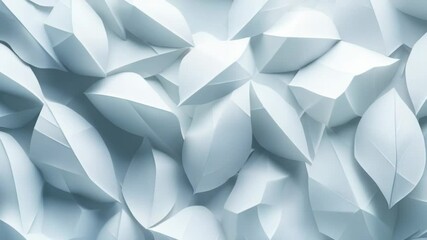 Poster - A close-up view of a bunch of white folded papers, ideal for use in editorial or design contexts