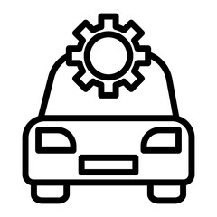 Poster - automotive icon