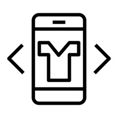 Poster - digital try on icon