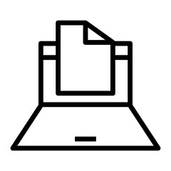 Poster - paperless icon