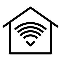 Poster - smart home vector icon