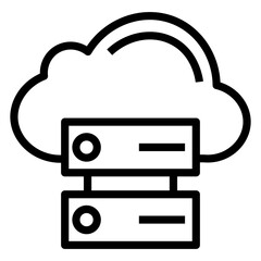 Poster - cloudbased vector icon