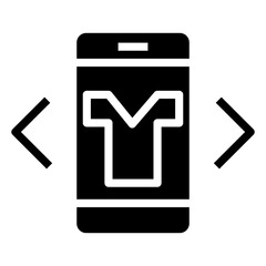 Poster - digital try on vector icon