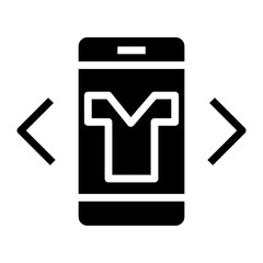 Poster - digital try on vector icon