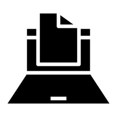 Poster - paperless vector icon