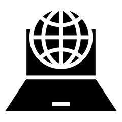 Poster - online vector icon