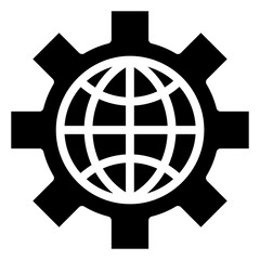 Poster - global vector icon