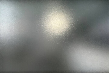 Poster - Frosted glass ice texture with metal pattern vector reflection effect. Glossy transparent surface gradient for luxury panel or abstract background. Frosty platinum ripple with snow blur.