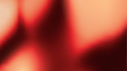 Poster - Red noise background with gradient texture and black grainy abstract pattern. Dark paper color with grunge light overlay and retro graphic design. Glow wave effect with moody foil.