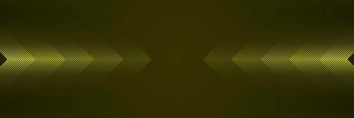 Poster - Geometric arrow shape gradient directional line with lighting effect-Abstract creative modern elegant background template for futuristic, cover, card, packaging, banner with olive color