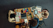 © Lahoud25/peopleimages.com - Above, study group and research with friends in library for college project, team or education. University, assignment resources and scholarship opportunity with people on campus for academy course