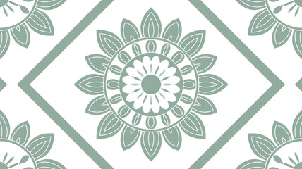 Poster - Floral pattern design seamless vector background wallpaper textile surface art decoration print 100 char editable stock vector illustration