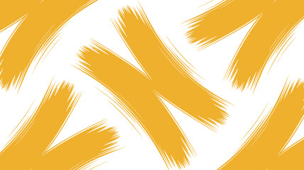 Poster - Abstract background yellow brush strokes on black backdrop modern art wallpaper design texture canvas graphic editable stock vector illustration