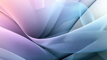 Poster - Soft blue and pink waves blend harmoniously, creating a calming abstract background that evokes tranquility and creativity