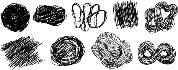 Poster - Abstract line knots collection for creative design and decoration