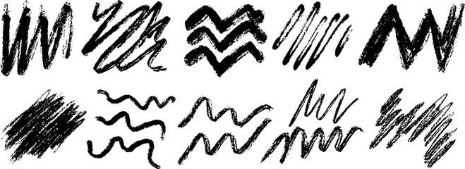Poster - Dynamic zigzag patterns collection for creative design and artistic projects