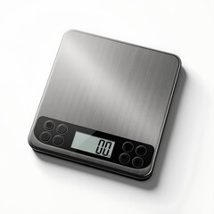 Compact digital kitchen scale with display screen and buttons  
