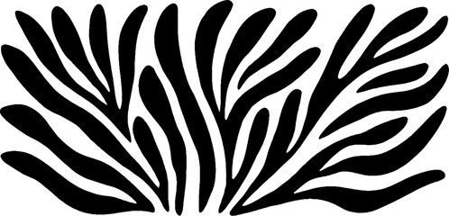 Poster - Minimalist black and white diagonal dash banner for modern design