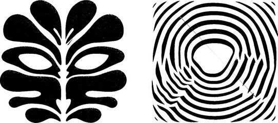 Poster - Abstract bronze mask and fig leaf design with amphitheatre elements for art projects