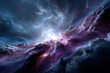 © YouraPechkin - Stunning cosmic nebula with vibrant colors and swirling clouds in deep space