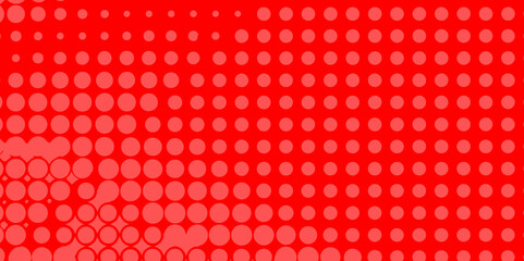 Poster - Abstract red and grey halftone dots artistic design pop art pattern of geometric shapes colorful background, texture effect monochrome halftone dot seamless design abstract patterns red background.