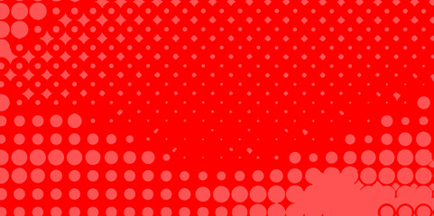 Poster - Abstract red and grey halftone dots artistic design pop art pattern of geometric shapes colorful background, texture effect monochrome halftone dot seamless design abstract patterns red background.