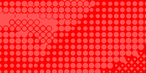 Poster - Abstract red and grey halftone dots artistic design pop art pattern of geometric shapes colorful background, texture effect monochrome halftone dot seamless design abstract patterns red background.