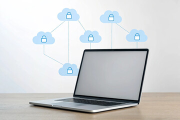 Poster - Secure Cloud Computing Laptop Connected to Protected Data Network