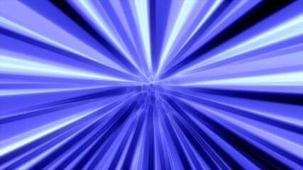 Poster - Radiating purple and blue lines from a central source, evoking a starburst or energetic abstract pulse