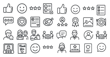 Aufkleber - Collection of icons including a thumbs up, a heart, a smiley face, and a picture of a man and woman
