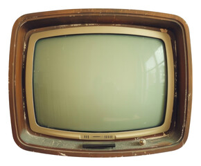 Canvas Print - png vintage television electronics hardware monitor.