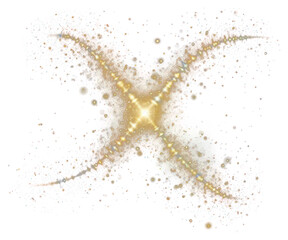 Wall Mural - a zodiac sign made of glittering light astronomy outdoors.