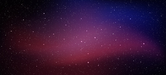 Poster - Dark gradient space vector background with many white stars. Galaxy universe backdrop for cosmic exploration. Astrology night sky texture.