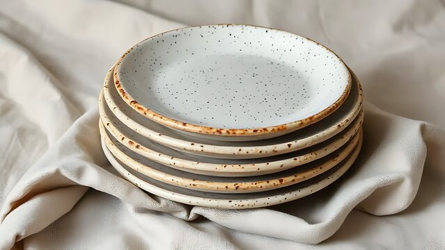  plate set in table Generated using Raphael AI (free version with commercial use rights)	