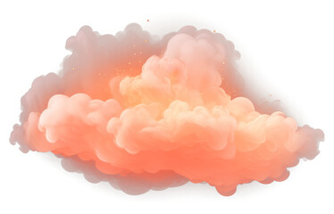 Wall Mural - png peach cloud nature sky.