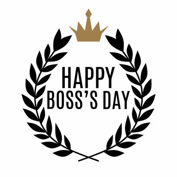 National Boss Day. Suitable for banners, greeting cards, posters, templates. Vector illustration