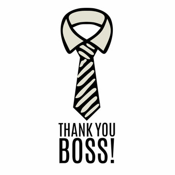 National Boss Day. Suitable for banners, greeting cards, posters, templates. Vector illustration