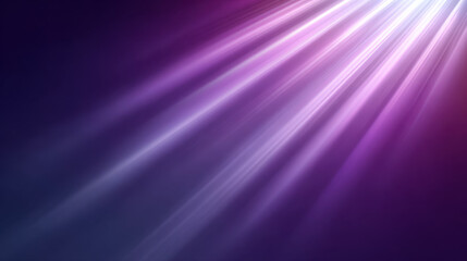 Aufkleber - Light rays with gradient background from deep purple to violet create soft glowing effect with smooth layered beams shining diagonally